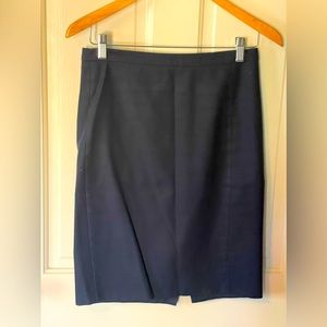 J.Crew Navy Blue Pencil Skirt - Cotton